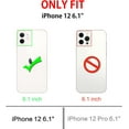thumbnail image 3 of iPhone 12 Case, Phone Case for iPhone 12, Cute Wristband Holder Lightweight Electroplated Hard PC TPU Bumper Scratch Resistent Shockproof Protective Phone Case for iPhone 12 6.1'', Black., 3 of 13