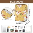 thumbnail image 3 of Haosy Accordion File Organizer Zipper Binder 500 Sheet 6-Tab Expanding File Folder Multi-Pocket 1.2 Inch 3 Ring Rabbbit Wreath Bows Christmas, 3 of 7