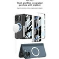 thumbnail image 2 of Magnetic Stand for Google Pixel 9 Pro Fold Case Compatible with Magsafe Charger Built-in Screen Protector Hard PC Ultra Thin Non-Slip Anti-Scratches Shockproof Protective Suction Case, Green, 2 of 8