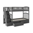thumbnail image 4 of AFI Westbrook Staircase Bunk Twin Over Twin with 2 Urban Bed Drawers, Grey, 4 of 9