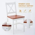 thumbnail image 6 of mecor 5 Piece Kitchen Dining Table Set, 4 Wood Chairs Dinette Table Kitchen Room Furniture (Red), 6 of 9