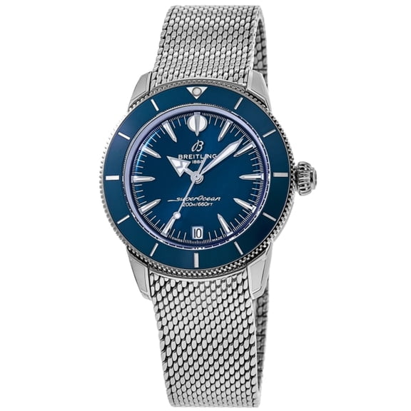Breitling Superocean Heritage Automatic 36 Blue Dial Steel Bracelet Unisex Watch A10390161C1A1