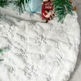 thumbnail image 2 of Falda con forma de árbol de Navidad, pelo blanco de felpa blanca como la nieve, 78 cm, 2 of 6