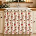 thumbnail image 5 of Christmas Oven Skirt with Ruffle Lace Trim, Farmhouse Tie-Top Stove Curtain, Oven Door Cover for Dishwasher Cabinet Kitchen Decor, 29.7 x 21.7 inch, 5 of 8