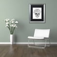 thumbnail image 3 of Trademark Fine Art "Lost Love Sugar Skull" Canvas Art by Hello Angel, Black Matte, Silver Frame, 3 of 4