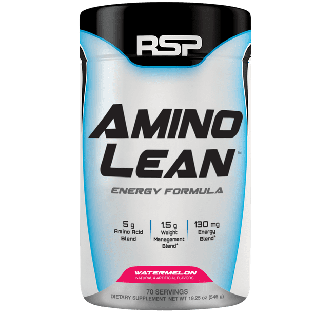 Rsp Nutrition Aminolean Pre Workout Fat Burner Amino Energy Watermelon 70s Walmart Com