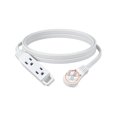 thumbnail image 1 of Cable de alimentación DEWENWILS de 3 clavijas, 3 salidas, enchufe plano de 3 m, 125 V, 1 of 8