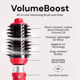 thumbnail image 2 of L'ANGE HAIR VolumeBoost 60mm 2-in-1 Ceramic Volumizing Brush Dryer | Fast Drying & Styling for Frizz-Free, Voluminous Blowouts | Ceramic-Coated Barrel (Red), 2 of 7
