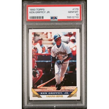Ken Griffey Jr 1993 Topps Baseball Card #179 Graded PSA 10