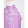 thumbnail image 4 of Aislor Robe de Danse Lyrique Moderne pour Filles Robe Justaucorps en Dentelle Florale Jazz Ballet Dacrewear Violet Clair 6, 4 of 7