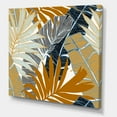 thumbnail image 3 of Designart ' Abstract Tropical Summer Banana Leaves and Palm Tree ' Modern Canvas Wall Art Print, 3 of 4