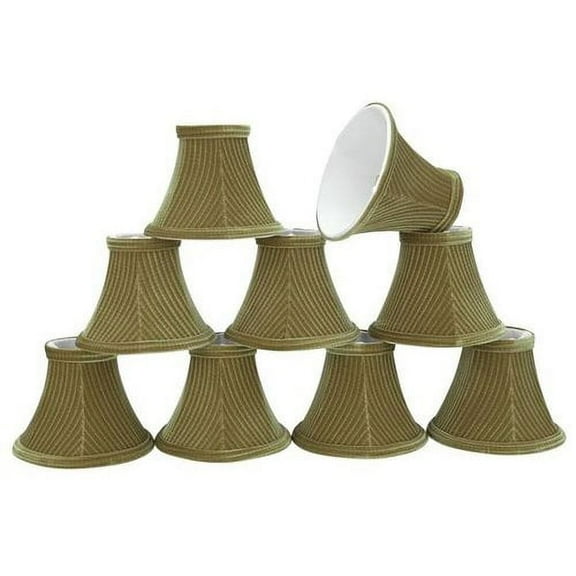 Aspen Creative Corporation 6'' Fabric Bell Candelabra Shade (Set of 9)