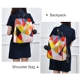 thumbnail image 4 of FORMRS Women's Travel Backpack Purse Anti-Theft Hidden Pockets Casual Shoulder Bag, Purple Triangles, 4 of 7