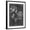 Black Frame, variant on Art.com Slate Floral I Art Print by Ethan Harper, 12" x 16"