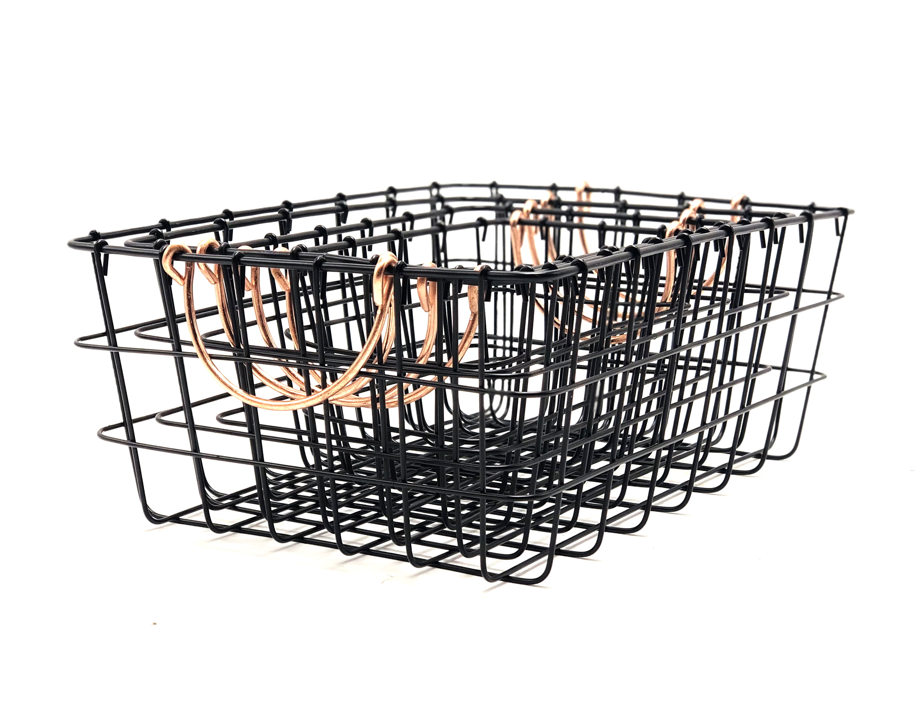 Set of 4 Geometric Metal Nested Baskets by Handcrafted 4 Home 