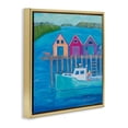 thumbnail image 2 of Stupell Industries Rustic Lodge Work Day at Seaside Village Gold Floating Frame Canvas Art, 18 x 18, by Lynn Ericson Fine Art, 2 of 8