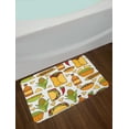 thumbnail image 2 of Mexican Bath Mat, Latin Food Chili Taco Nachos Burrito Tequila Rice Corns Best Supper, Plush Bathroom Decor Mat with Non Slip Backing, 29.5" X 17.5", Multicolor, by Ambesonne, 2 of 2