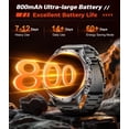 thumbnail image 3 of Smartwatch LIGE FV15 para hombre con linterna LED de pantalla de 1,85 pulgadas, 3 of 9