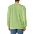thumbnail image 3 of MODA NOVA Big & Tall Men's Casual Long Sleeve Round Neck Pullover Sweatshirt Green M, 3 of 5