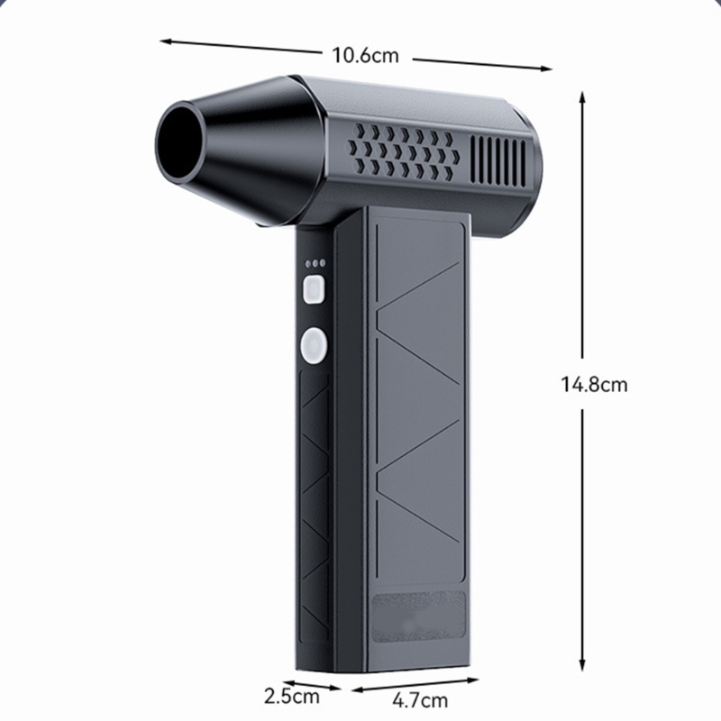 Air Duster And Blower 3 Speed Setting 130000RPM Cordless Portable For Keyboards