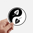 thumbnail image 1 of Culture Autocollant Yin-yang Noir et Blanc Rond pour Mur Valise Ordinateur Portable, 1 of 1