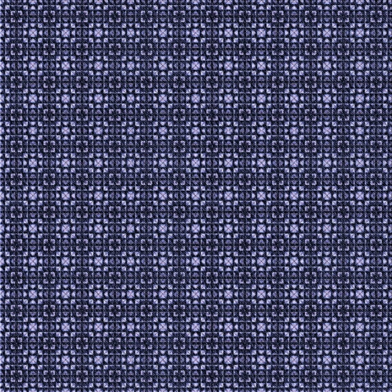 Ahgly Company Indoor Square Patterned Periwinkle Purple Area Rugs, 6' Square