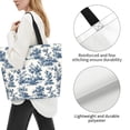 thumbnail image 3 of Balery Vintage Floral 1 Bolsa Tote Estilo Estético con Cremalleras, Bolsa de Hombro, Bolsa de Compras Grande y Plegable, 3 of 8