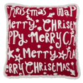 thumbnail image 1 of Saro Lifestyle 8801.R18SP 18 in. Merry Happy Christmas Poly Filled Pillow, 1 of 1