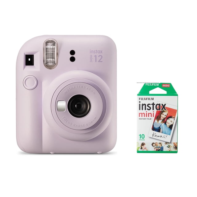 Cámara instantánea Combo Fujifilm Instax Mini 12 + Film (10 exposiciones); Lila