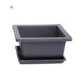 thumbnail image 2 of Succulent Flower Pot Square Rectangular Plastic Bonsai Flowerpot Garden Tool, 2 of 8