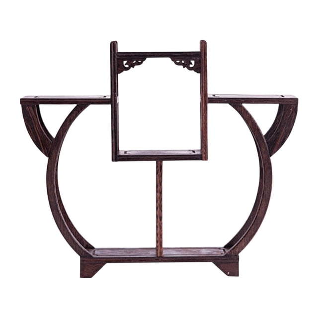 Expositor de madera vintage para venta al por menor, soporte para jarrones, ideal para sala de estar Estilo B