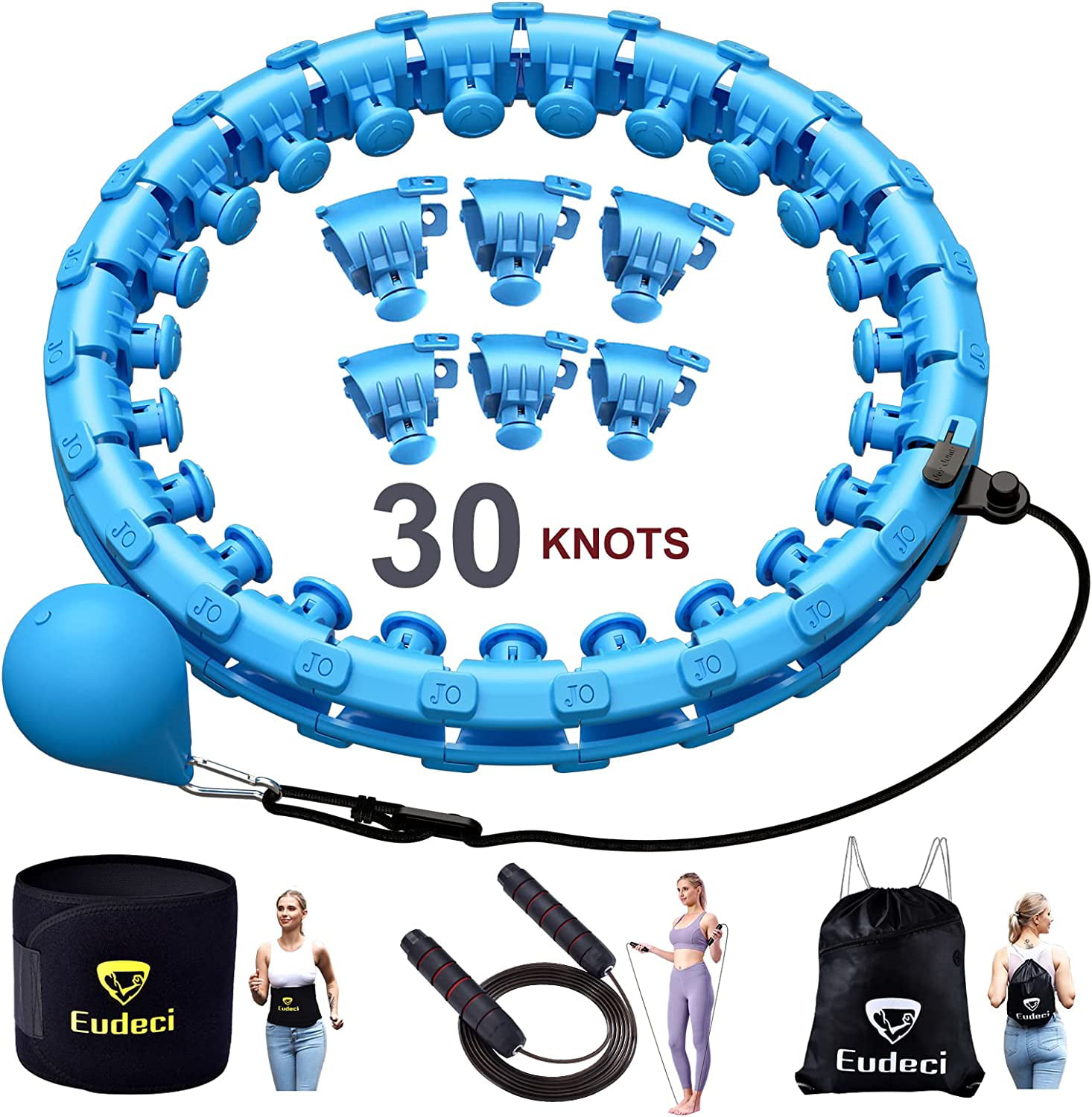 23 Detachable Knots,with Counter and Up to 1lb Soft Gravity Balls,Adults and Kids Ideal Home Workout Equipment YSDQMIGS Smart Weighted Hula Exercise Hoops,Abdominal Fitness Weight Loss Massage Hoop 
