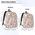 thumbnail image 2 of Disketp Autumn Floral Deer Mochila de Lona Estampada, Mochila Escolar de Viaje Ligera para Estudiantes y Portátil-Small, 2 of 5