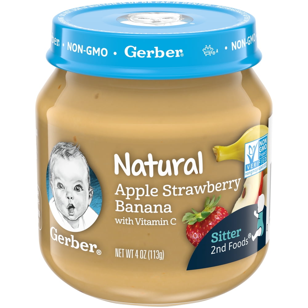 gerber strawberry banana baby food