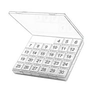 Large Monthly Pill Organizer 30-Days Portable One Month Weekly Pills Box