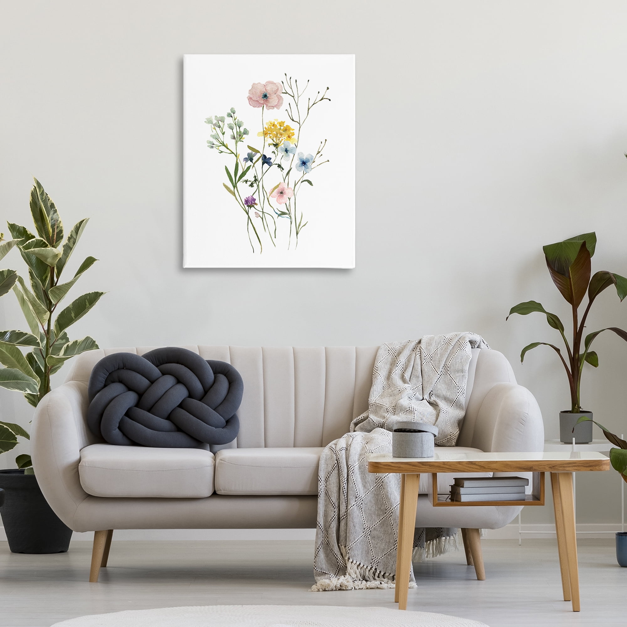Stupell Industries Wild Country Blooms Botanical & Floral Painting Gallery Wrapped Canvas Art Print Wall Art, 30 x 40