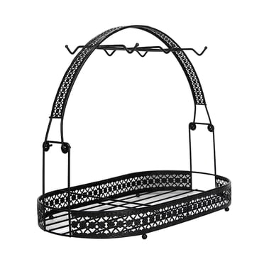 Rongfmy Coffee mug and cup Holder Stand Dishes Organizer Iron Mug Drainer Storage Drying Black