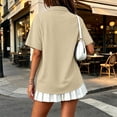 thumbnail image 4 of Women Polo Shirts Cotton Short Sleeve 3 Button Collar Shirts Summer Casual Moisture Wicking Golf Tops Summer Work Top, 4 of 4