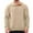 Khaki, variant on Ziynglg Men's Vintage Knitted Sweatshirt Solid Color Stand Collar Buttons Long Sleeve Casual Tops for Men