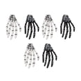thumbnail image 1 of 3 pares de pinzas para el cabello con forma de mano de esqueleto de Halloween, pinzas delicadas para el cabello de estilo punk rock y terror para mujeres y niñas, 1 of 10