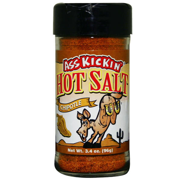 Ass Kickin Chipotle Hot Salt “ 3.4 oz. by Southwest Specialty Food, Inc.