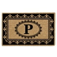 thumbnail image 1 of Fleur de Lys 22" x 36" HeavyDuty Coir Doormat - Monogrammed P, 1 of 1