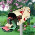 thumbnail image 5 of Coolnut Magnetic Mailbox Cover, Corgi Santa Claus on Beige Ivory Background Post Mail Box Cover Mail Wraps Cover, Oversize 25.4" L x 20.78" W, 5 of 5