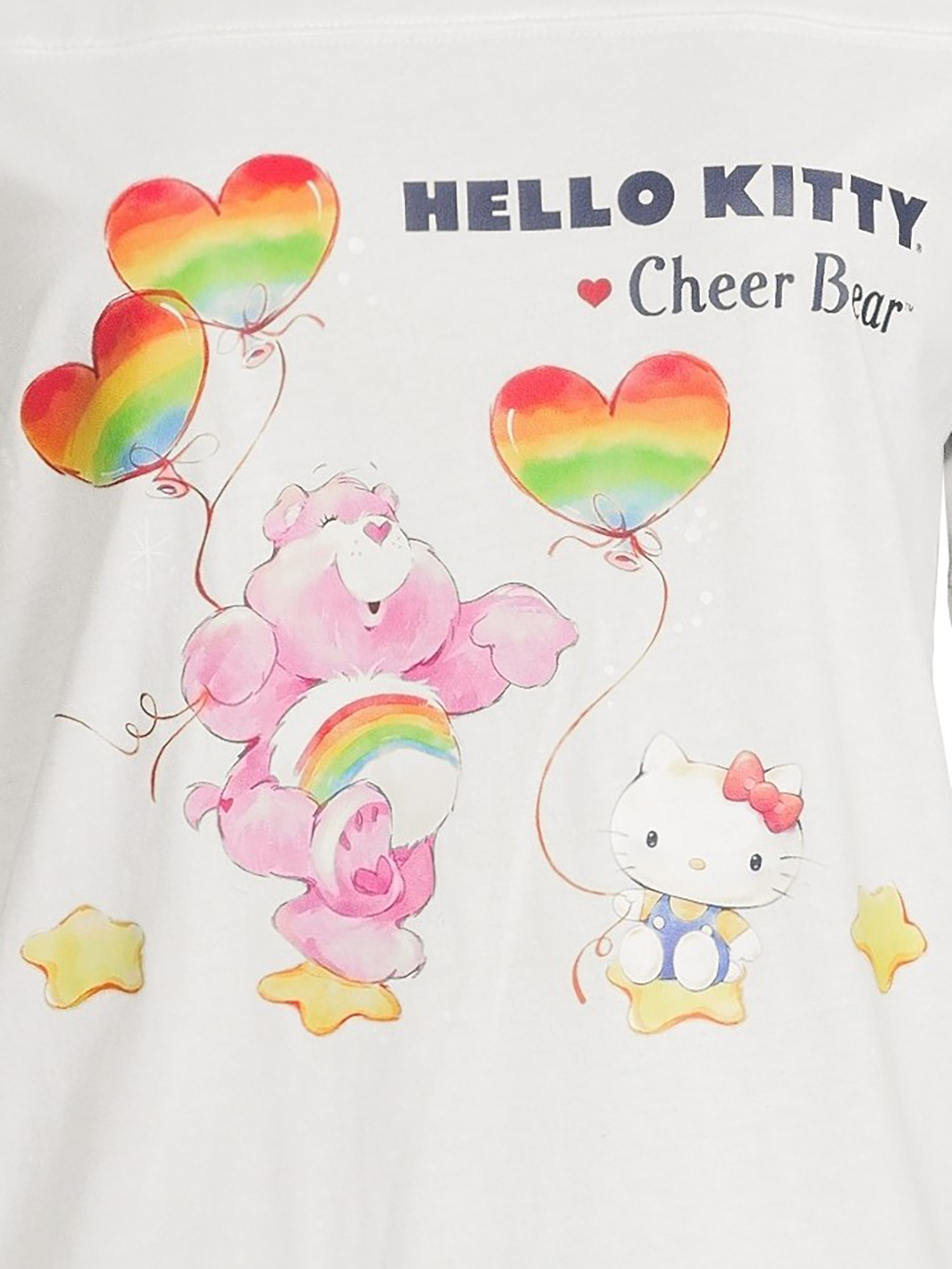 Hello Kitty and Friends x Care Bears Juniors Graphic T-Shirt, Sizes XS-XXXL