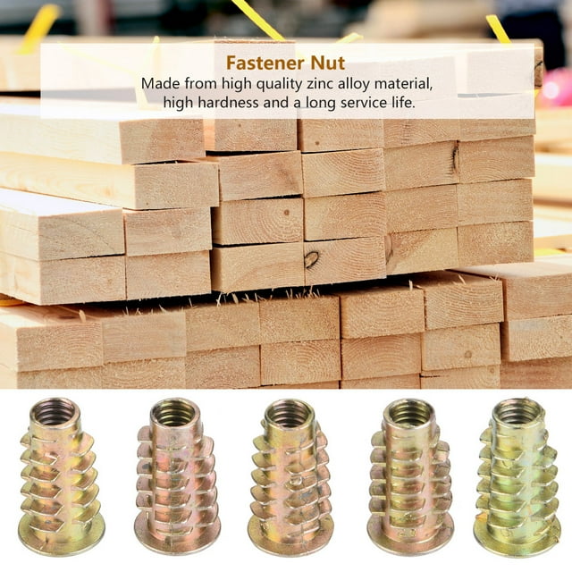 Écrou Hexagonal, 50 Pcs Écrou de Fixation en Alliage de Zinc M6 Résultats Impressionnants