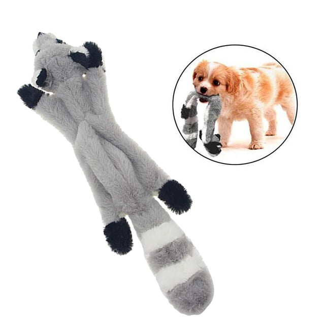 Juguetes Chirriantes para Perros, Juguete de Peluche para Perros , Medianos Y Grandes, Mascotas, Resistente Interactivo , Mapache Salvador Chirrido divertido
