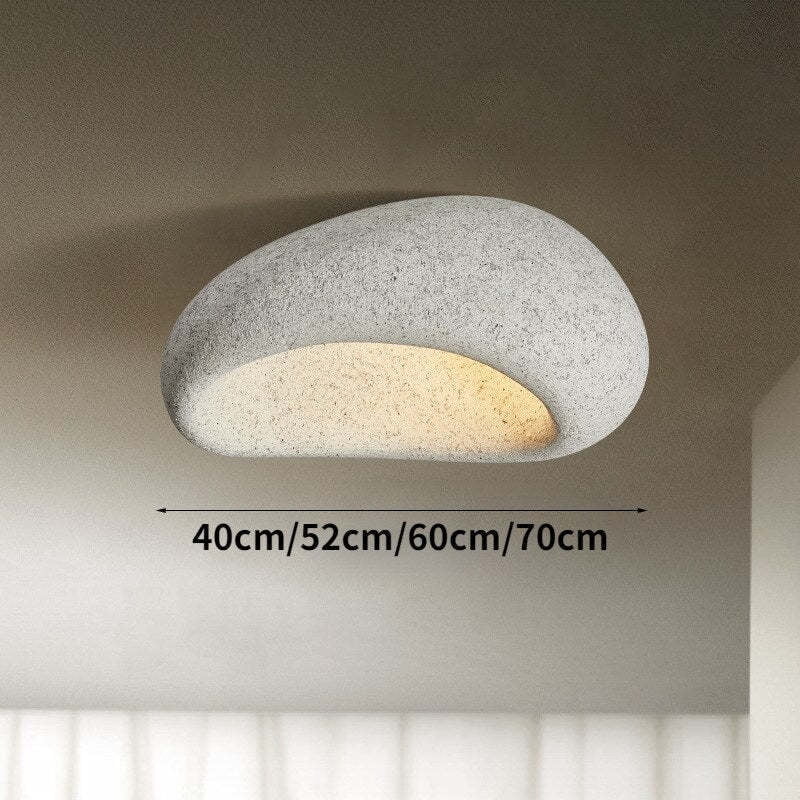Arturesthome Wabi-sabi Style Resin Ceiling Lamp Japanese Style Master Bedroom Ceiling Light