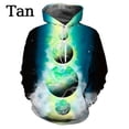 thumbnail image 4 of Sweat à Capuche Imprimé 3D Ciel Étoilé Mode Tendance Unisexe, 4 of 5