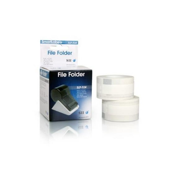 Seiko Instruments Étiquettes de Dossier de Fichier Blanc pour les Imprimantes d'Étiquettes Intelligentes -SLP-FLW-
