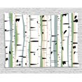 thumbnail image 1 of Forest Tapestry, Dense Tree Formation Birch Trunks Abstract Grove Botanical Countryside Backwoods, Wall Hanging for Bedroom Living Room Dorm Decor, 60W X 40L Inches, Multicolor, by Ambesonne, 1 of 2